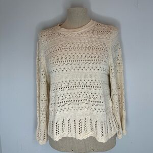 Madewell Scalloped-Trim Sweater Tee